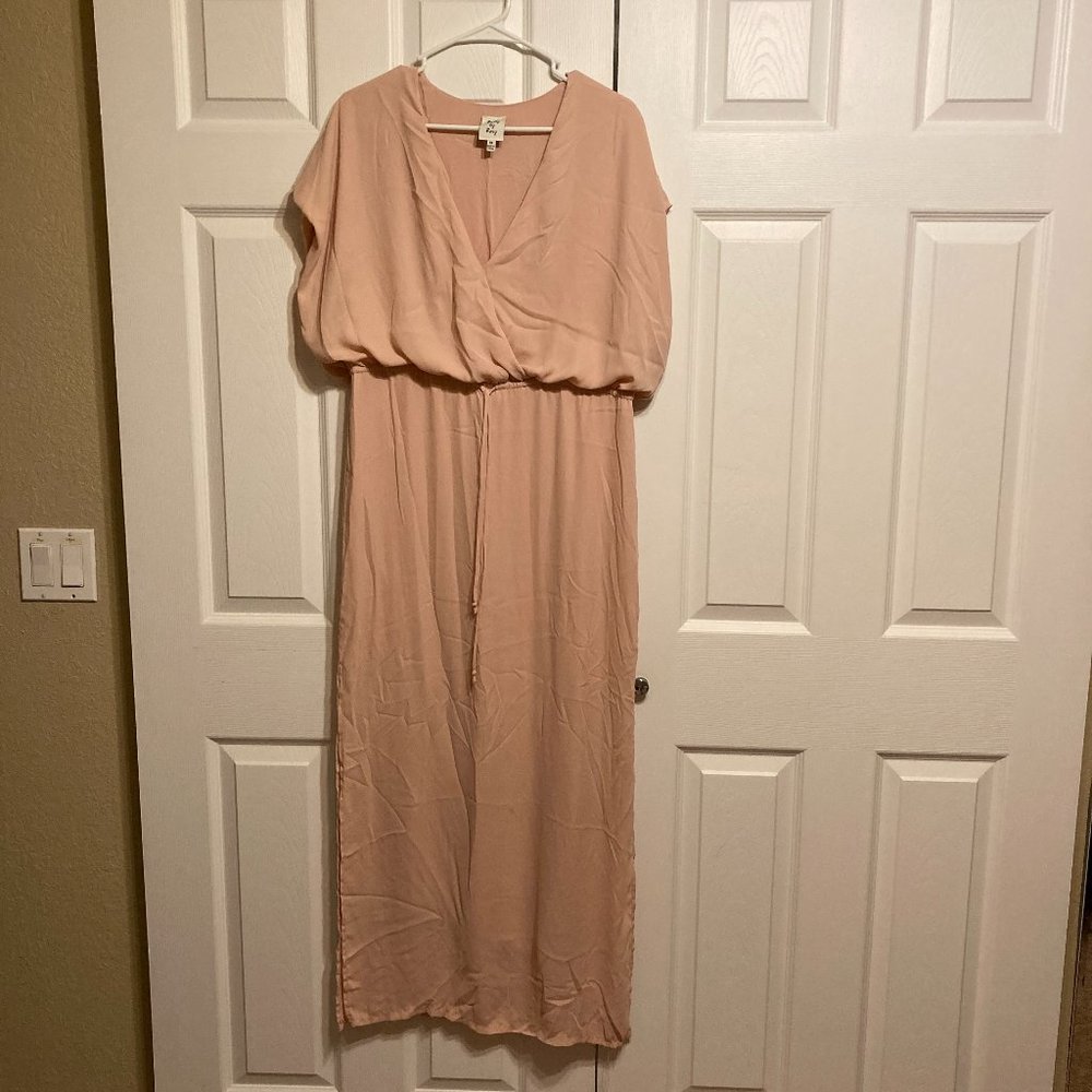 Mauve Pink Chiffon Dress